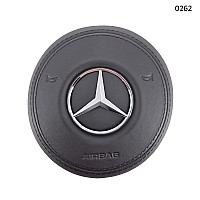 Δερμάτινο κάλυμμα για αερόσακο στο τιμόνι Mercedes-Benz AMG με χρωμιωμένο έμβλημα – 0262 - Sellzone.bg Δερμάτινο κάλυμμα για αερόσακο στο τιμόνι Mercedes-Benz AMG με χρωμιωμένο έμβλημα – 0262